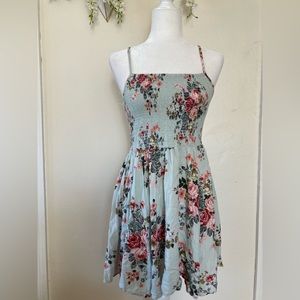 Green floral adjustable strap size L